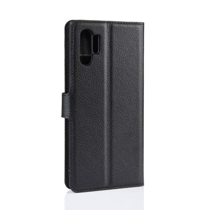 Hülle für Samsung Galaxy Note10+ (5G) Handyhülle Flip Case Schutz Cover Schwarz