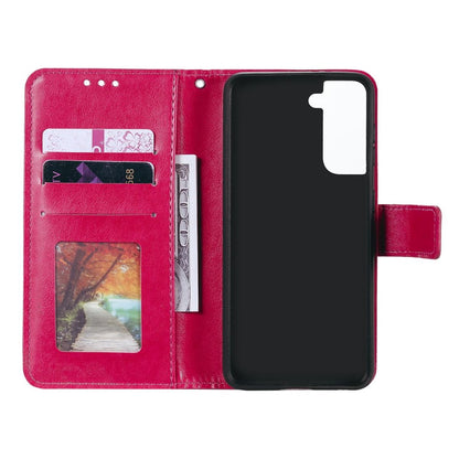 Hülle für Samsung Galaxy S21 Handyhülle Flip Case Cover Schutzhülle Tasche Mandala Pink