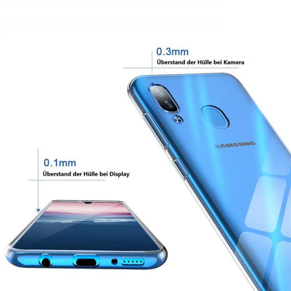 Hülle für Samsung Galaxy A20e Handyhülle Silikon Cover Schutzhülle Case Klar