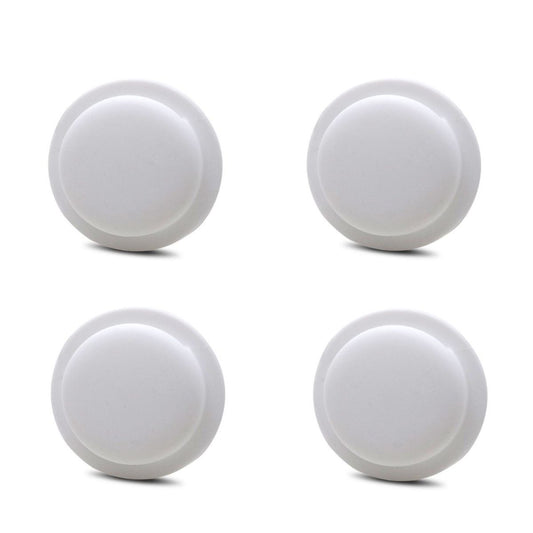 4er Pack - Silikonhülle für Apple AirTags 2021 - Cover selbstklebend - Case Weiß