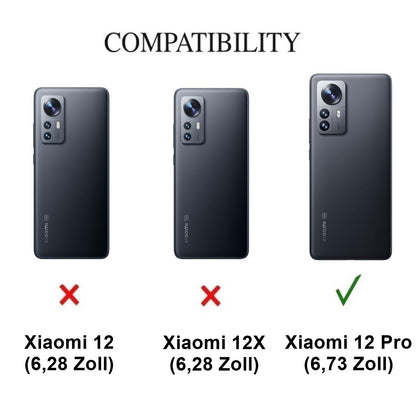 Hülle für Xiaomi 12 Pro Handyhülle Flip Case Cover Tasche Etui Mandala Grau