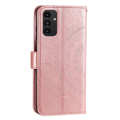 Hülle für Samsung Galaxy A13 4G Handyhülle Flip Case Cover Etui Mandala Rosegold