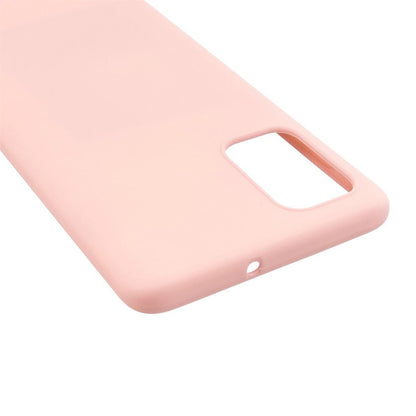 Hülle für Samsung Galaxy A02s Handyhülle Silikon Case Cover Bumper Matt Rosa