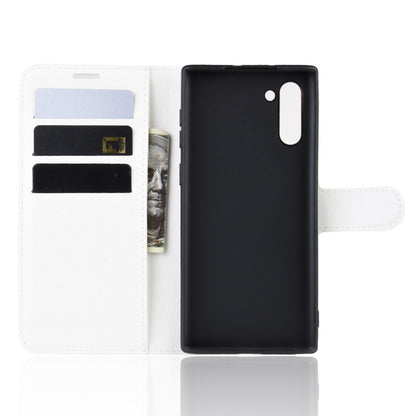 Hülle für Samsung Galaxy Note10 Handyhülle Schutzhülle Flip Case Cover Etui Weiß