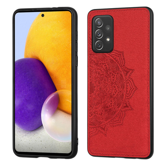 Hülle für Samsung Galaxy A52/A52 5G/A52s 5G Handy Case Hybrid Cover Mandala Rot