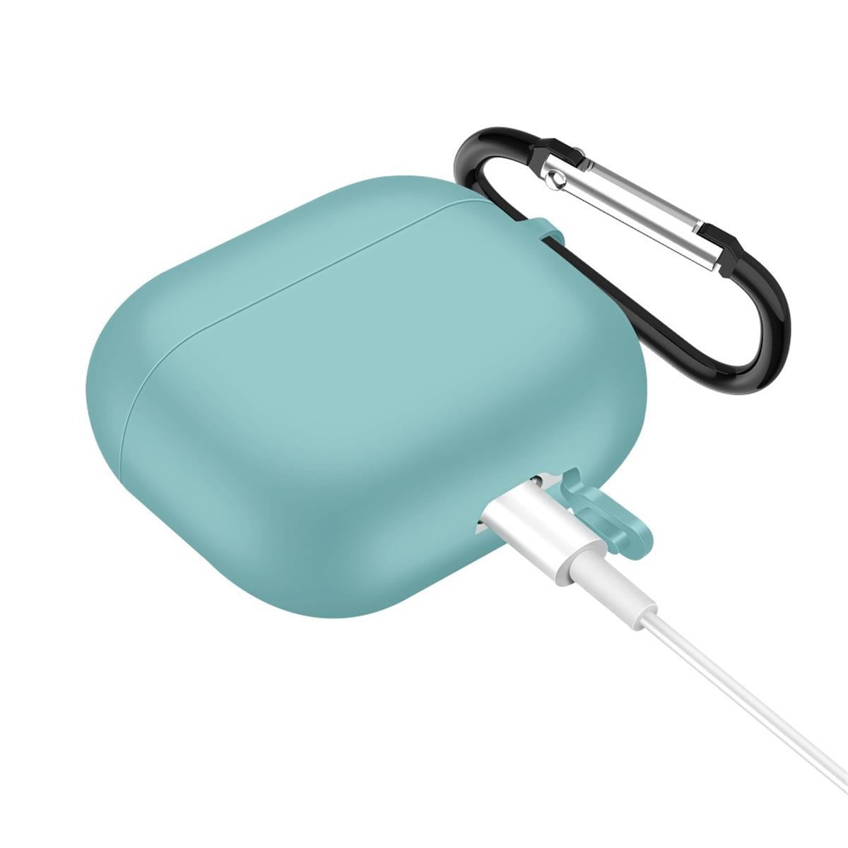 Hülle für Apple AirPods 3 Silikon Case Cover Etui Bumper Schutzhülle Grün