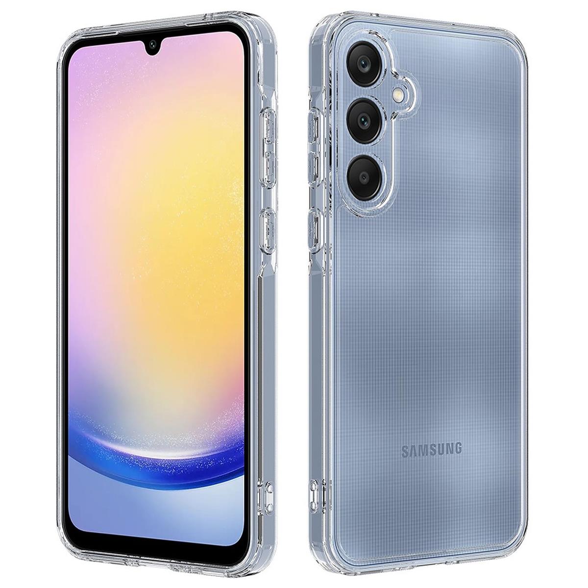 Hülle für Samsung Galaxy A35 5G Handy Case Hybrid Silikon Bumper Cover Klar