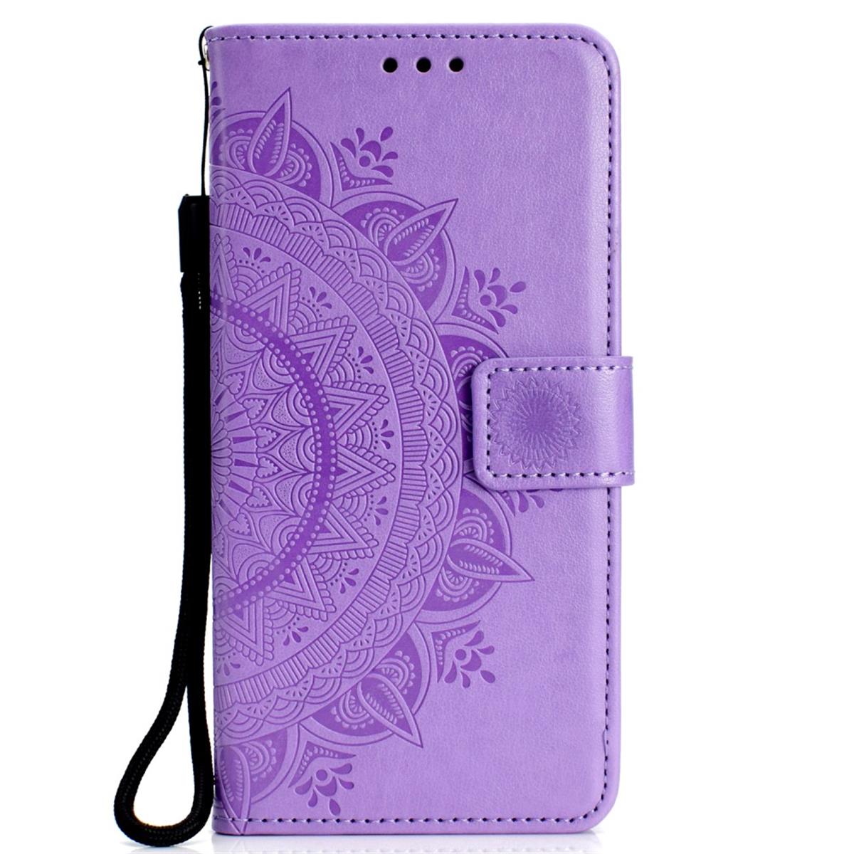 Hülle für Samsung Galaxy S10 Handyhülle Flip Case Cover Bumper Mandala Lila