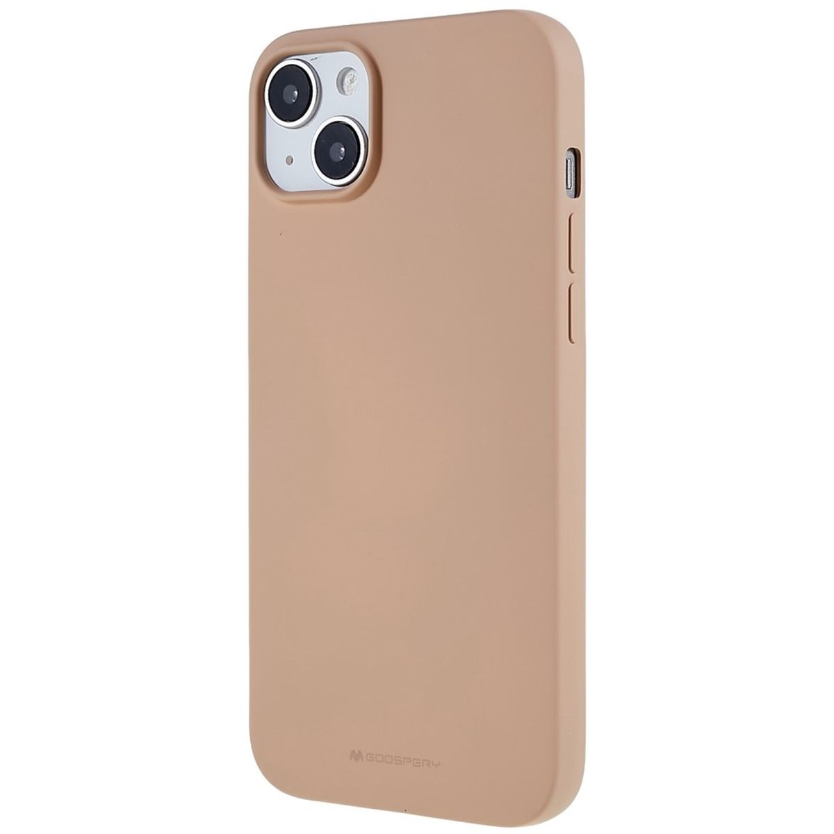 Hülle für Apple iPhone 14 Plus Handyhülle Silikon Case Cover Bumper Matt Beige