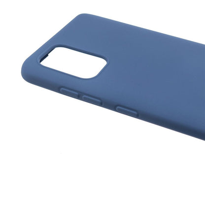 Hülle für Samsung Galaxy A02s Handyhülle Silikon Case Cover Bumper Matt Blau