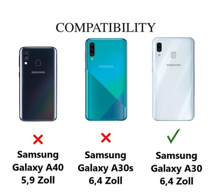 Hülle für Samsung Galaxy A30 Handyhülle Silikon Cover Schutzhülle Case klar