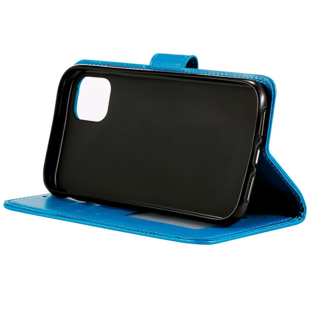 Hülle für Apple iPhone 11 Pro [5,8 Zoll] Handyhülle Flip Case Etui Mandala Blau