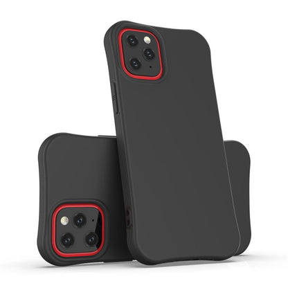 Hülle für Apple iPhone 12 Mini Handyhülle Silikon Case Cover Bumper Matt Schwarz
