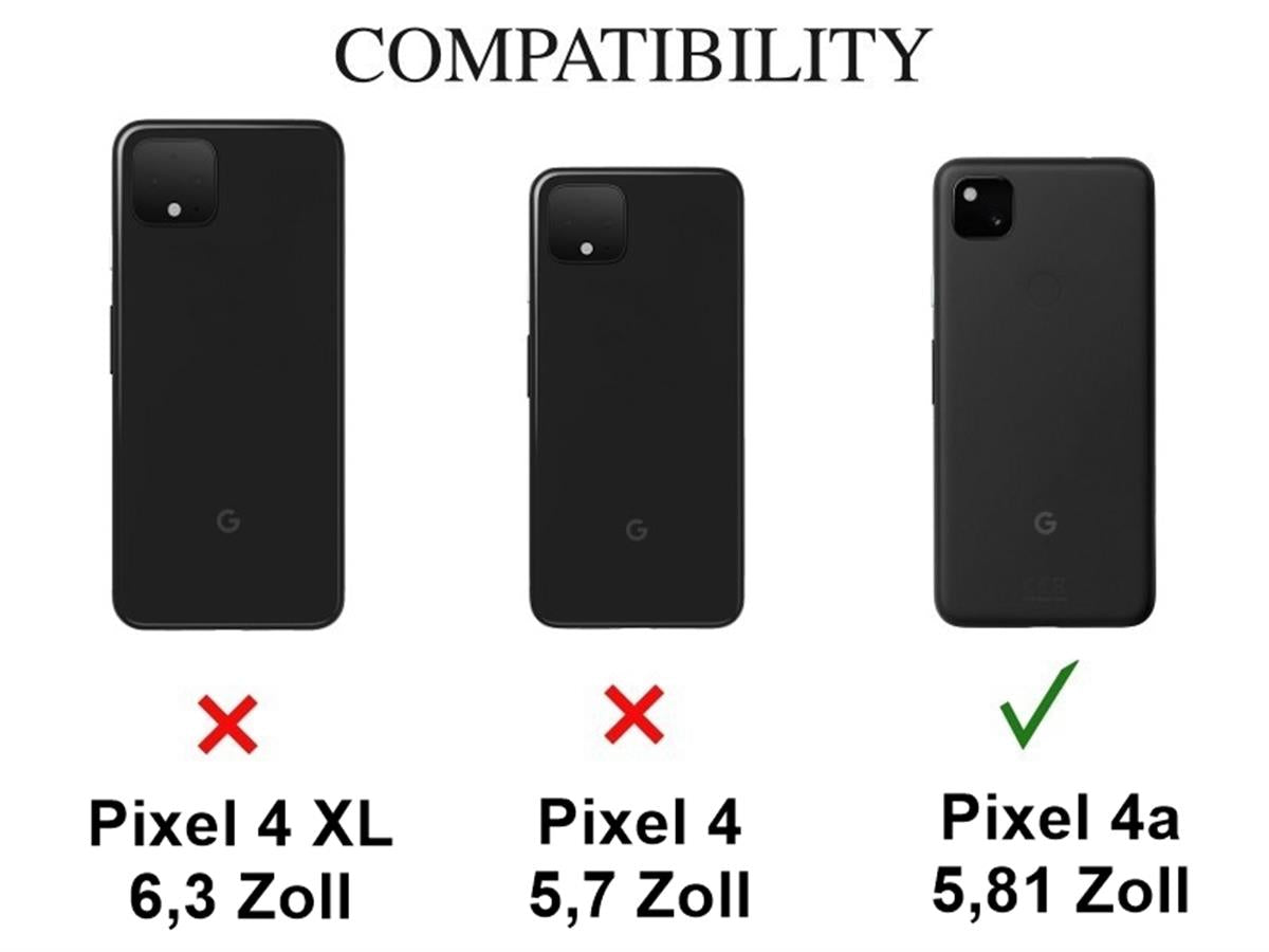 Google Pixel 4a Handy Hülle Silikon Cover Case Bumper Transparent