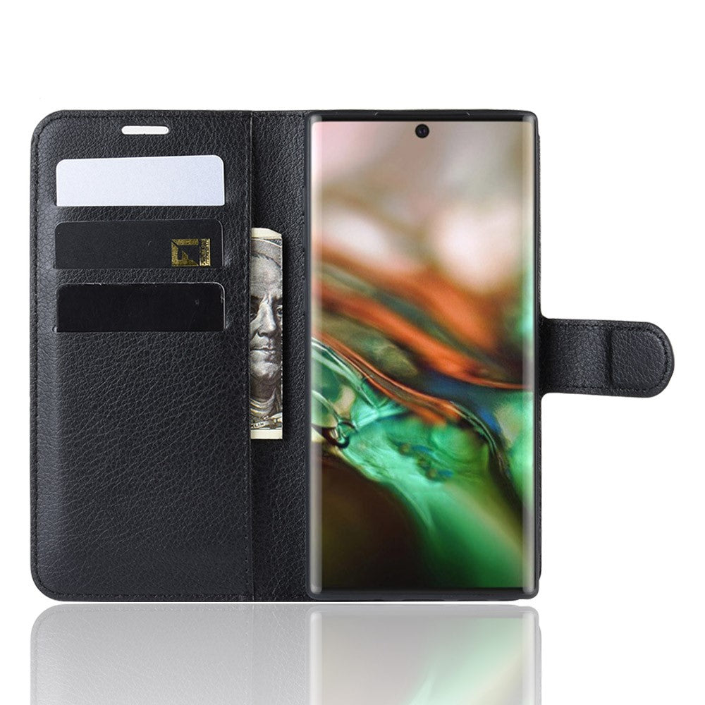 Hülle für Samsung Galaxy Note10 Handyhülle Flip Case Etui Cover Tasche Schwarz