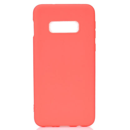 Hülle für Samsung Galaxy S10e Handyhülle Silikon Case Schutzhülle matt Rot