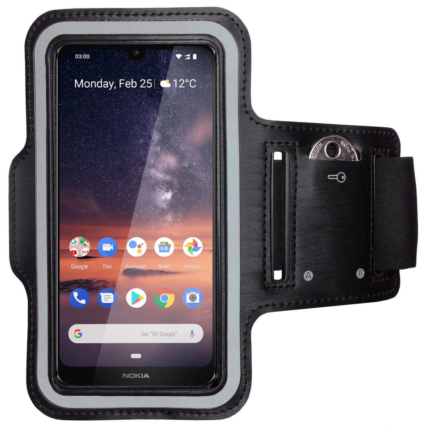 Nokia 3.2 Handy Sport Armband Hülle Sportarmband Tasche Laufhülle