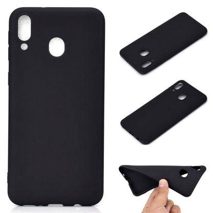 Hülle für Samsung Galaxy A30 Handyhülle Silikon Case Schutzhülle matt Schwarz