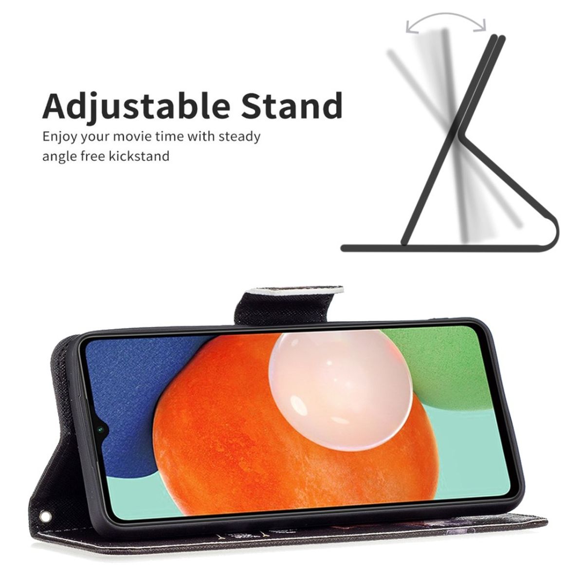 Hülle für Samsung Galaxy A13 4G Handyhülle Flip Case Cover Schutzhülle Motiv Bär