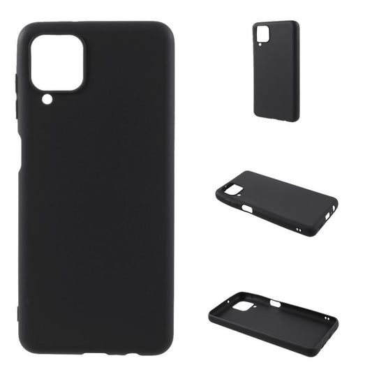 Hülle für Samsung Galaxy A22 4G Handyhülle Silikon Case Cover Matt Schwarz