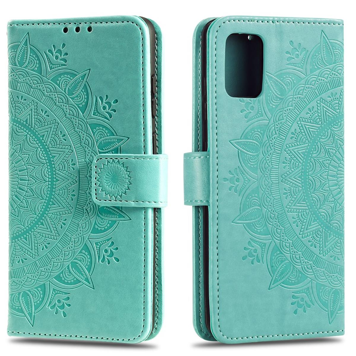 Hülle für Samsung Galaxy Note10 Lite Handyhülle Flip Case Schutzhülle Cover Mandala Grün