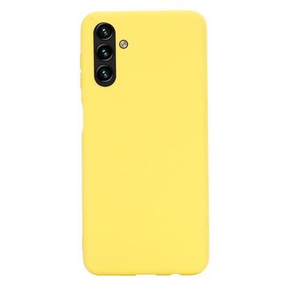 Hülle für Samsung Galaxy A13 5G/A04s Handyhülle Silikon Cover Bumper Matt Gelb