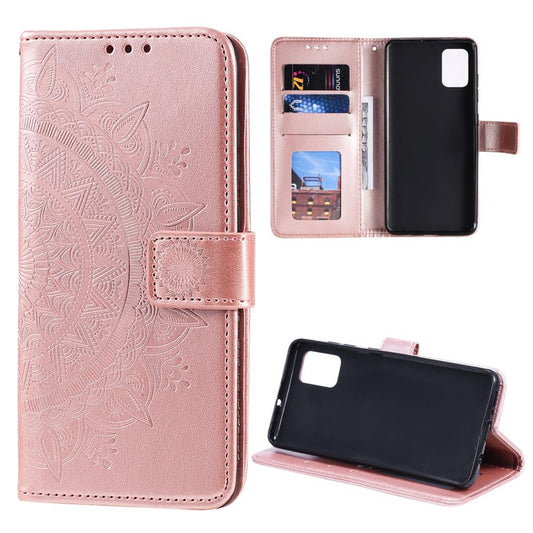 Hülle für Samsung Galaxy Note20 Handyhülle Flip Case Cover Tasche Etui Mandala Rosegold