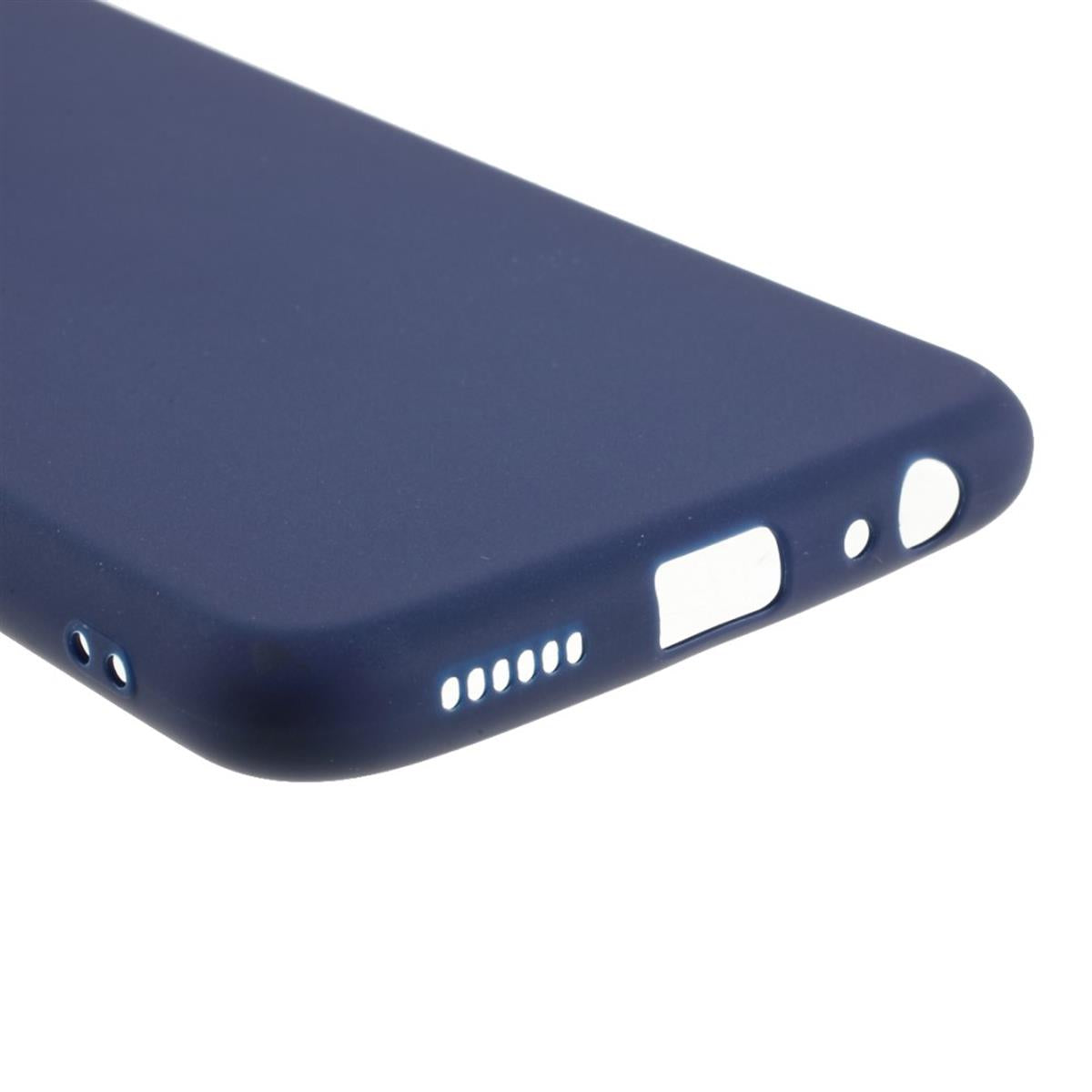 Hülle für Samsung Galaxy A22 5G Handyhülle Silikon Case Cover Bumper Matt Blau