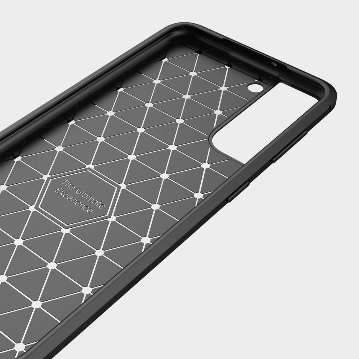 Hülle für Samsung Galaxy S22 5G Handyhülle Silikon Case Handy Cover Carbonfarben