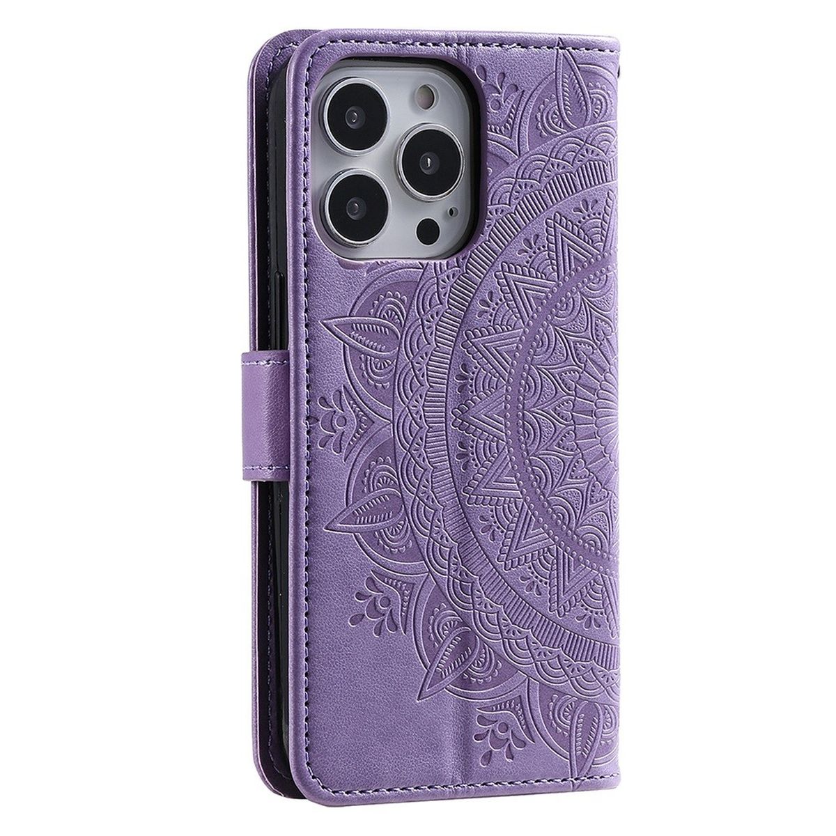 Hülle für Apple iPhone 14 Pro Max Handyhülle Flip Case Schutzhülle Mandala Lila