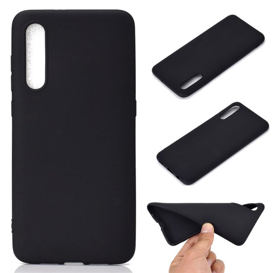 Hülle für Samsung Galaxy A50/A30s Handyhülle Silikon Case Cover Bumper matt schwarz