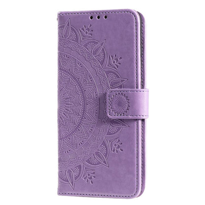 Hülle für Samsung Galaxy A21s Handyhülle Flip Case Cover Tasche Mandala Lila