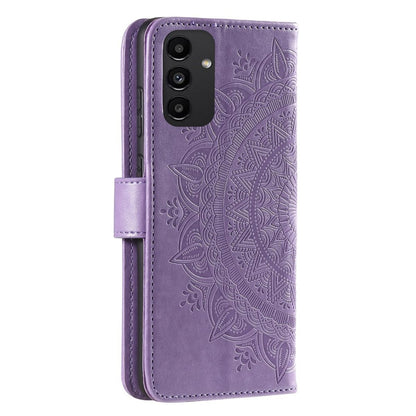 Hülle für Samsung Galaxy A13 4G Handyhülle Flip Case Cover Etui Mandala Lila