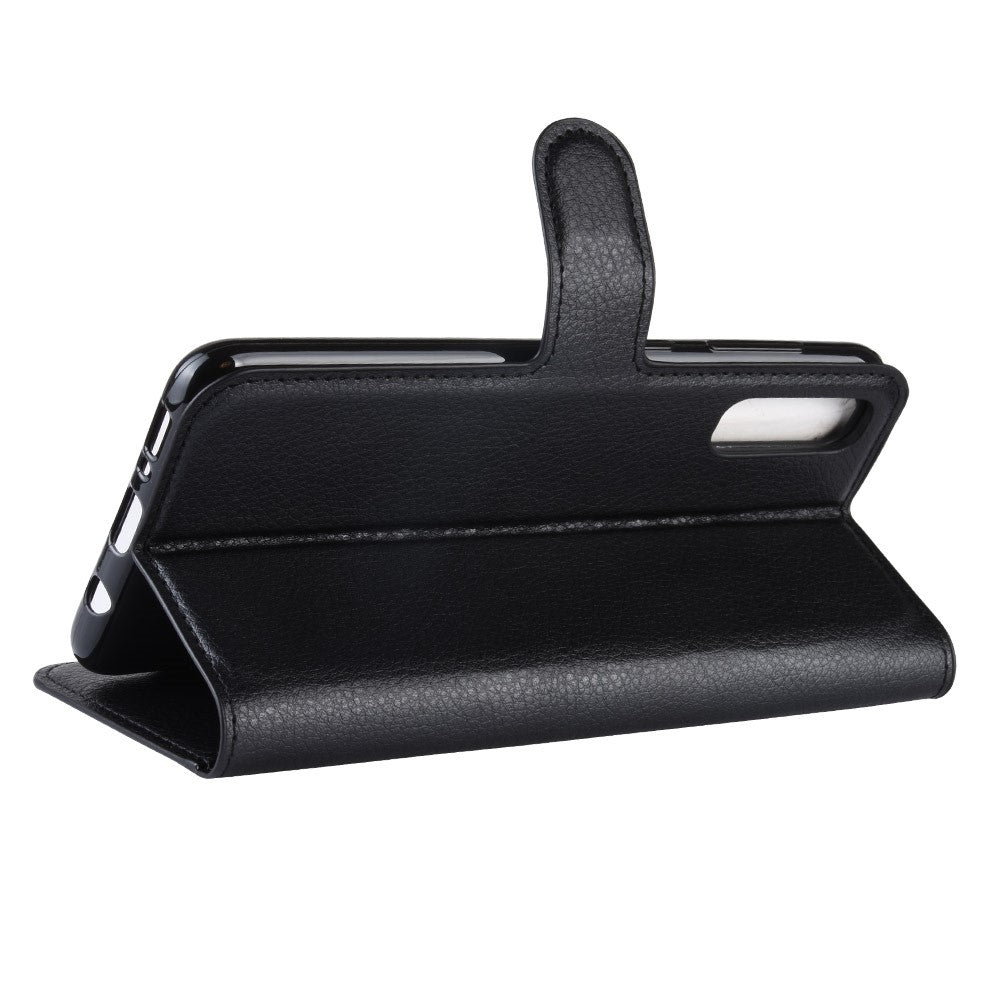 Hülle für Samsung Galaxy A50/A30s Handyhülle Flip Case Cover Bumper Tasche Schwarz