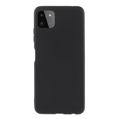 Hülle für Samsung Galaxy A22 5G Handyhülle Silikon Case Cover Etui Matt Schwarz