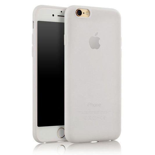 Hülle für Apple iPhone 8 / 7 Handy Case Silikon Cover Tasche Bumper Matt Weiß