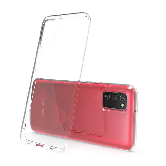 Hülle für Samsung Galaxy A02s Handyhülle Silikon Cover Etui Case Bumper klar
