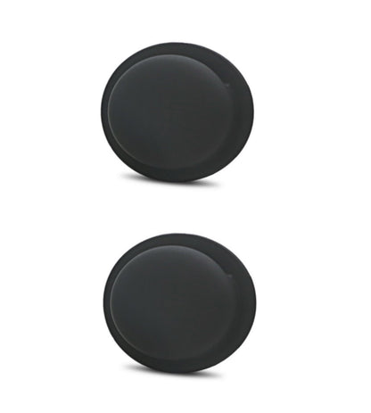 2er Pack - Silikonhülle für Apple AirTags 2021 - Cover selbstklebend - Schwarz