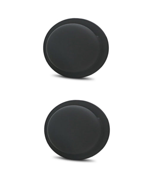 2er Pack - Silikonhülle für Apple AirTags 2021 - Cover selbstklebend - Schwarz