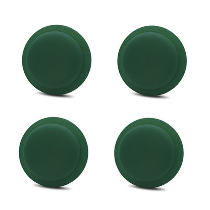 4er Pack - Silikonhülle für Apple AirTags 2021 - Case selbstklebend - Dunkelgrün