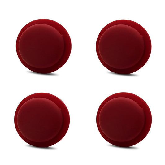 4er Pack - Silikonhülle für Apple AirTags 2021 - Case selbstklebend - Weinrot