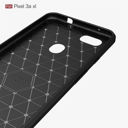 Google Pixel 3a XL Handy Hülle Silikon Case Schutzhülle Carbonfarben