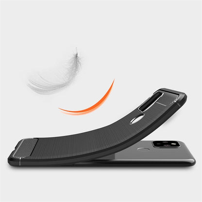 Google Pixel 5 Handyhülle Silikon Case Cover Tasche Bumper Etui Carbonfarben
