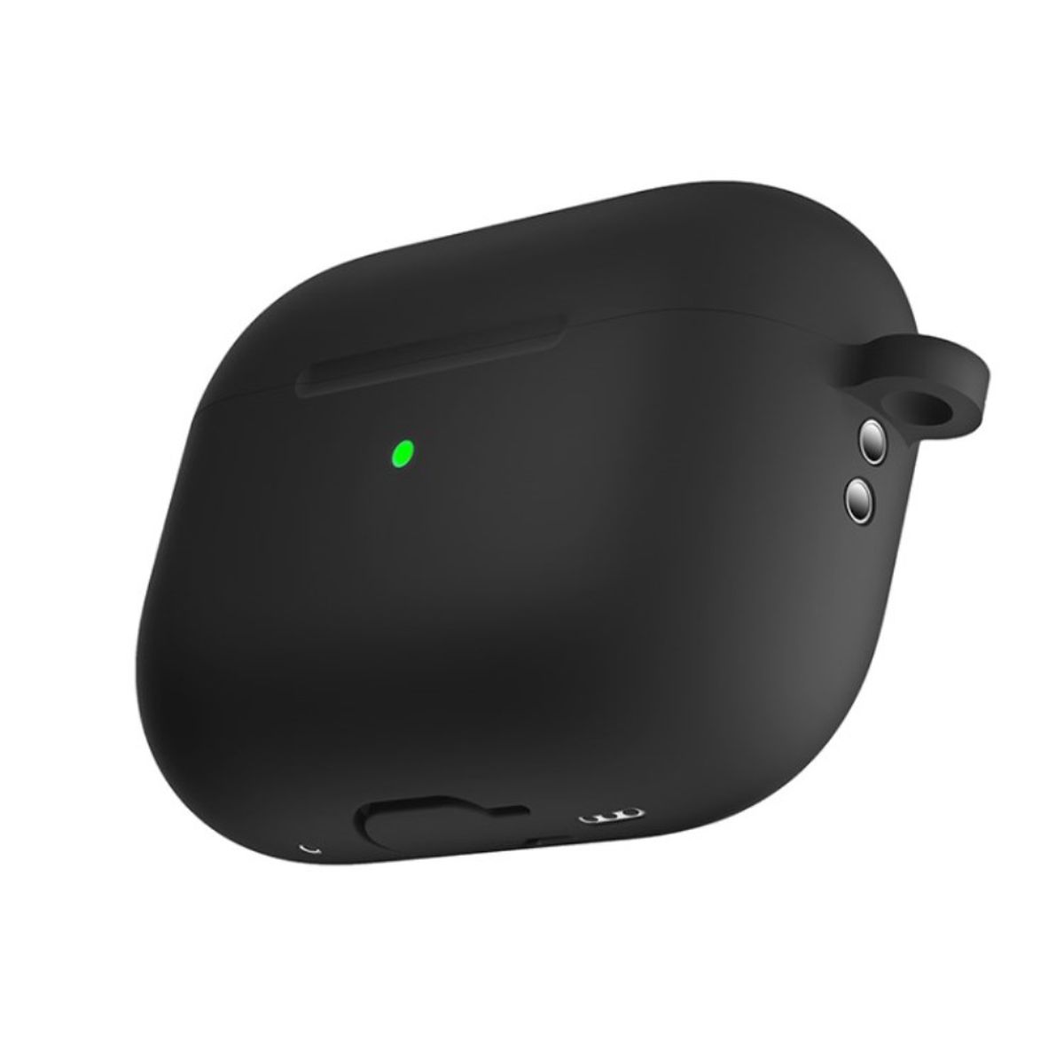 Hülle für Apple AirPods Pro 2 Silikon Case Cover Etui Bumper Schutzhülle Schwarz
