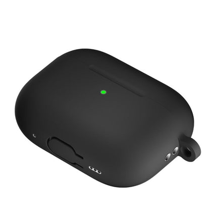 Hülle für Apple AirPods Pro 2 Silikon Case Cover Etui Bumper Schutzhülle Schwarz