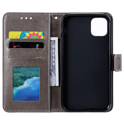 Hülle für Apple iPhone 11 [6,1 Zoll] Handyhülle Flip Case Cover Mandala Grau