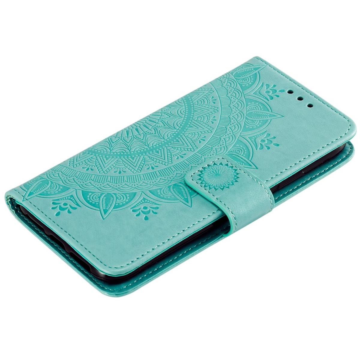 Hülle für Apple iPhone 11 [6,1 Zoll] Handyhülle Wallet Case Etui Flip Cover Mandala Grün