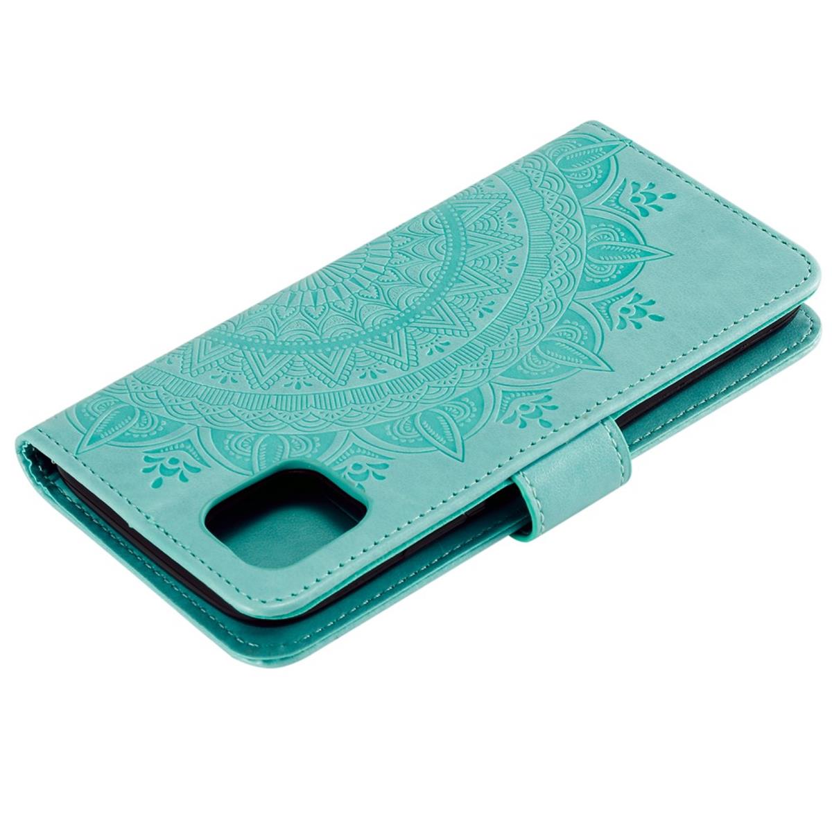 Hülle für Apple iPhone 11 [6,1 Zoll] Handyhülle Wallet Case Etui Flip Cover Mandala Grün
