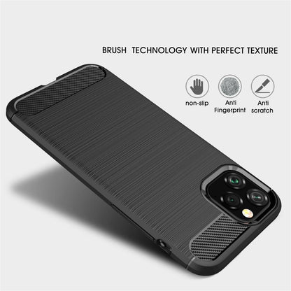 Hülle für Apple iPhone 11 Pro [5,8 Zoll] Handyhülle Schutzhülle Carbon