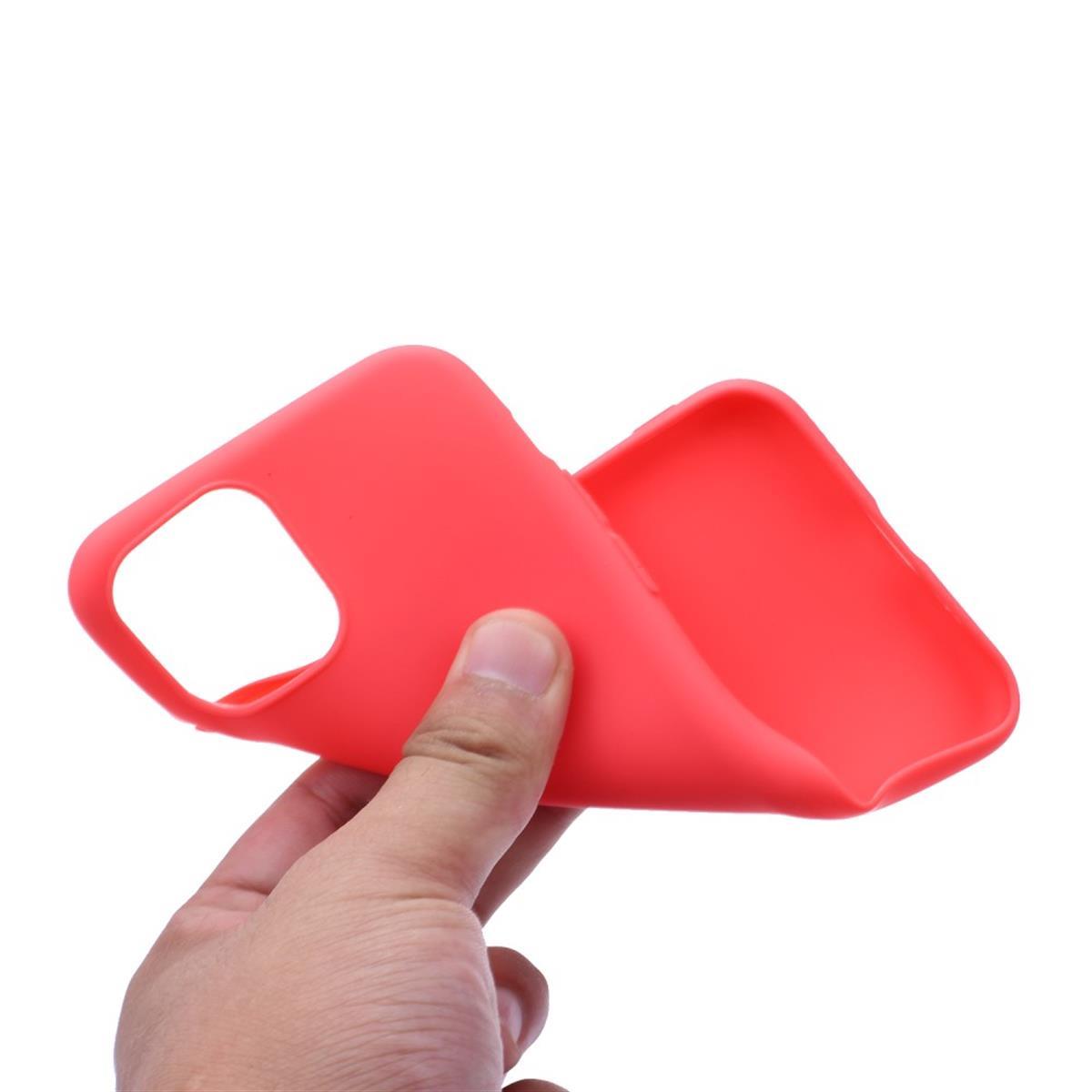 Hülle für Apple iPhone 11 Pro [5,8 Zoll] Handyhülle Silikon Case Cover Etui Rot
